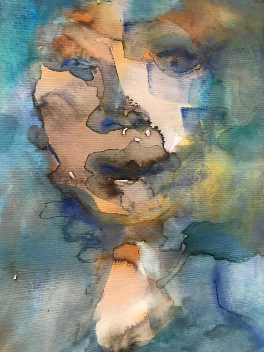 Serie “Metanoia” VII Acuarela sobre papel, 2020